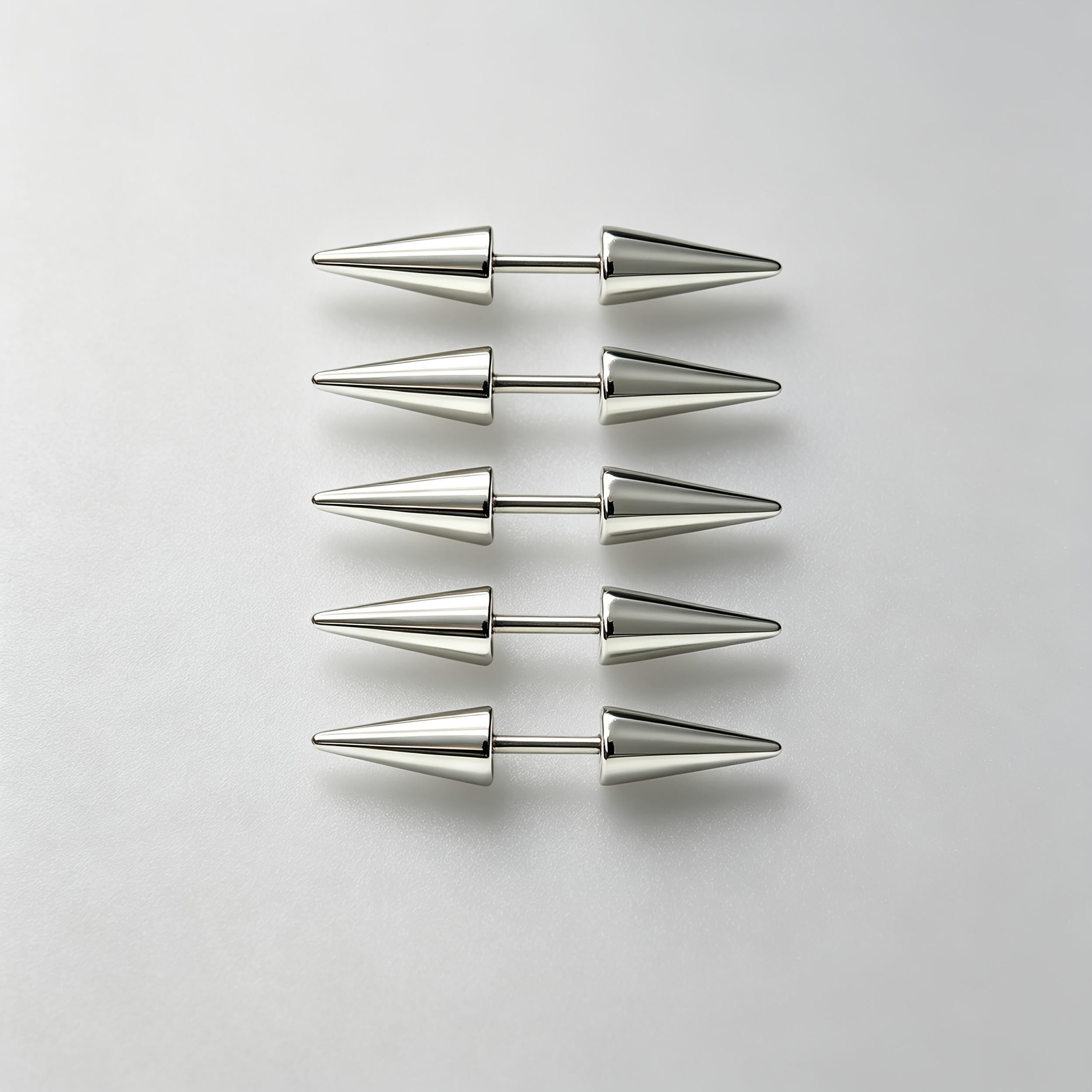 5pcs Devil Spike Ear Bone Studs Set, Spicy Style